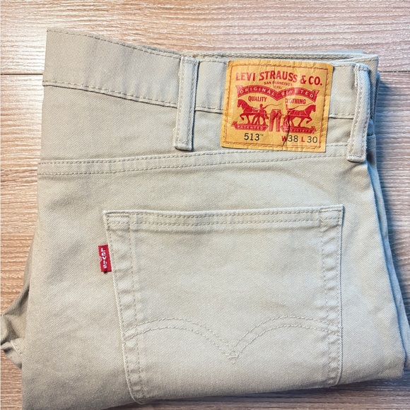 Levi's 513 Khaki Denim - Picture 1 of 3